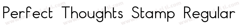 Perfect Thoughts Stamp Regular字体转换